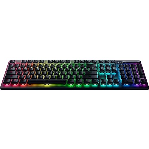 Razer DeathStalker V2 Pro (Interruptor Rojo) - Teclado Óptico Inalámbrico para Juegos de Bajo Perfil (Interruptores Ópticos Lineales, HyperSpeed Inalámbrico, Bluetooth 5.0) Diseño ES, Negro