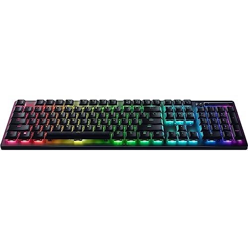 Razer DeathStalker V2 Pro (Red Switch) - Kabellose Optische Low-Profile-Gaming-Tastatur (Lineare Optische Switches, HyperSpeed Wireless, Bluetooth 5.0) QWERTZ DE-Layout | Schwarz