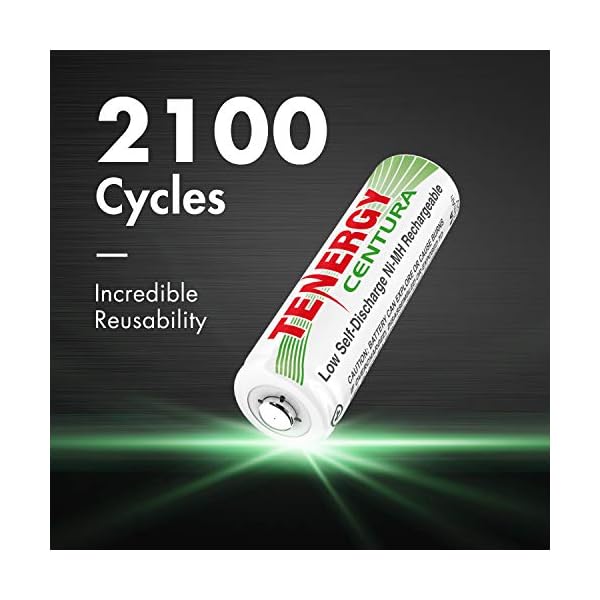 Tenergy AA Rechargeable Batteries 2000mAh Pre-Charged Low Self Discharge for Remote Controllers, Toys, Flashlight, Mouses, 4 Pack - Image 5