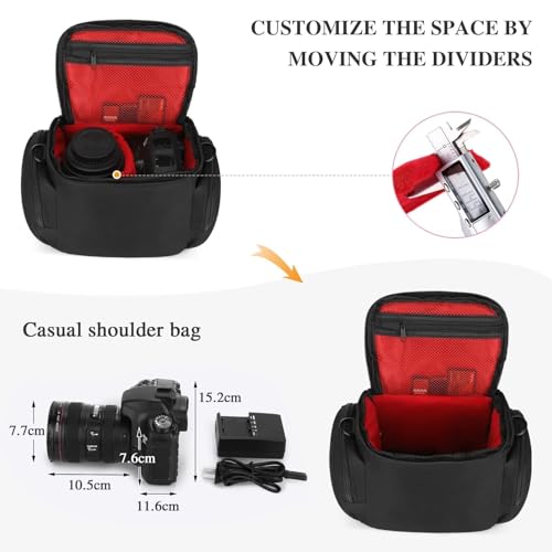Bolsa para cámara DSLR G-raphy color negro miniatura 2