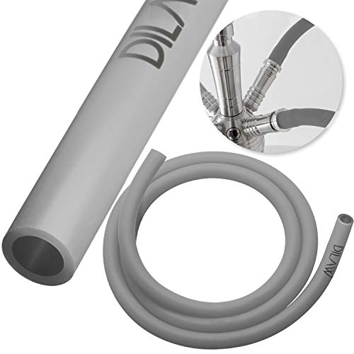 DILAW Shisha Soft-Touch MATT Silikonschlauch für Shishas Aluminium, Edelstahl | Schlauch für Wasserpfeife Hookah…