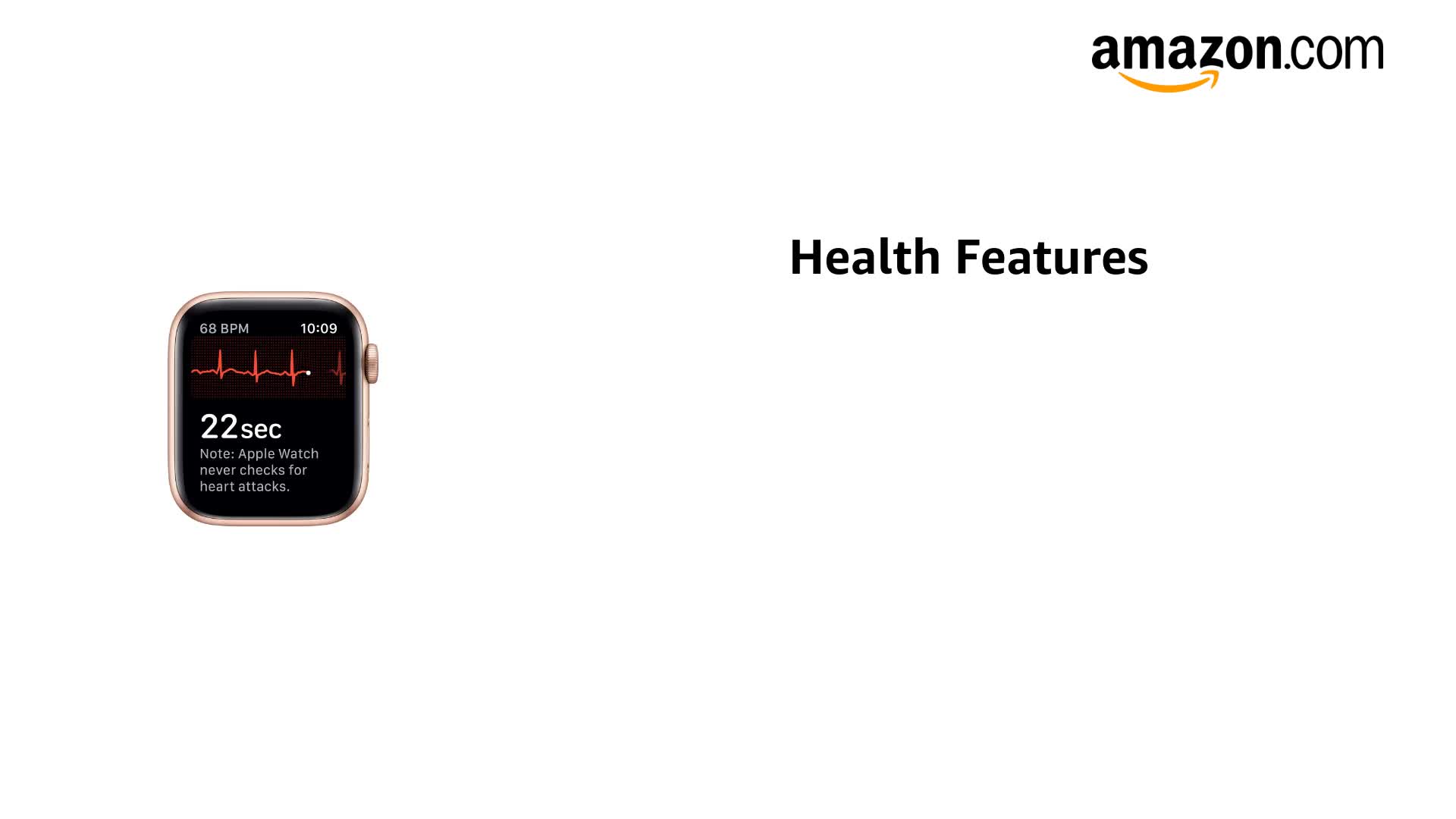 Amazon.com: Apple Watch Series 5 (GPS, 44MM) - Gold Aluminum