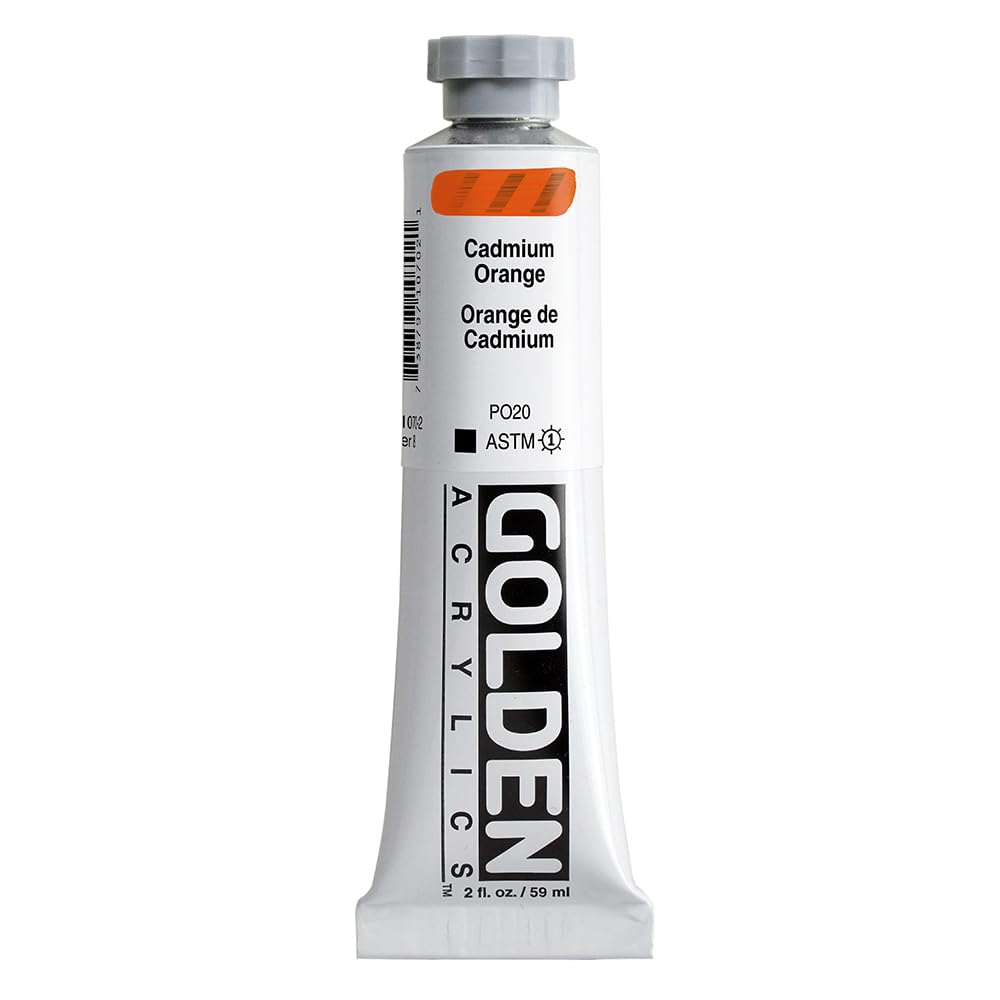 Pro-Art Golden Heavy Body Acrylic Paint 2 oz.-Cadmium Orange — image 1