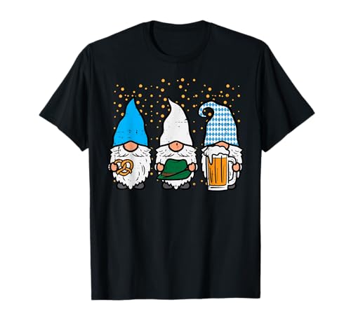 Gnomes bavarois Octoberfest Oktoberfest Allemand Hommes Femmes T-Shirt