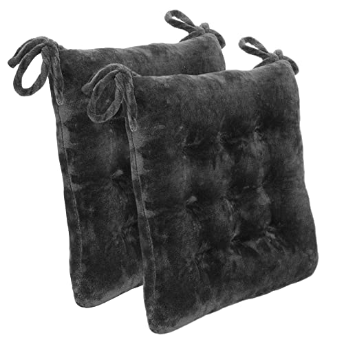 Focuprodu Set Of 2 Pack Seat Cushion/Chair Pads,Soft/Comfortable Indoor Seat Cushions For Kitchen Dining Chairs, Office Chair, Floor (16X16(2Pc), Grey) #TOP11