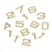 Darice DIY Gold Metal Eurostile Font Clock Numbers, 15 Piece