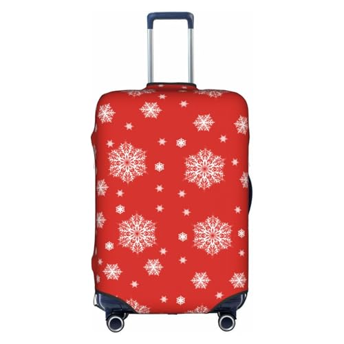 Travel Luggage Cover Merry Christmas Snowflake Fashion Washable Baggage Suitcase Protector Fit For Luggage Medium