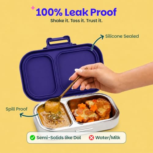 Image of Basil Bento Ace 2C Steel Lunch Box - Pixel Rush