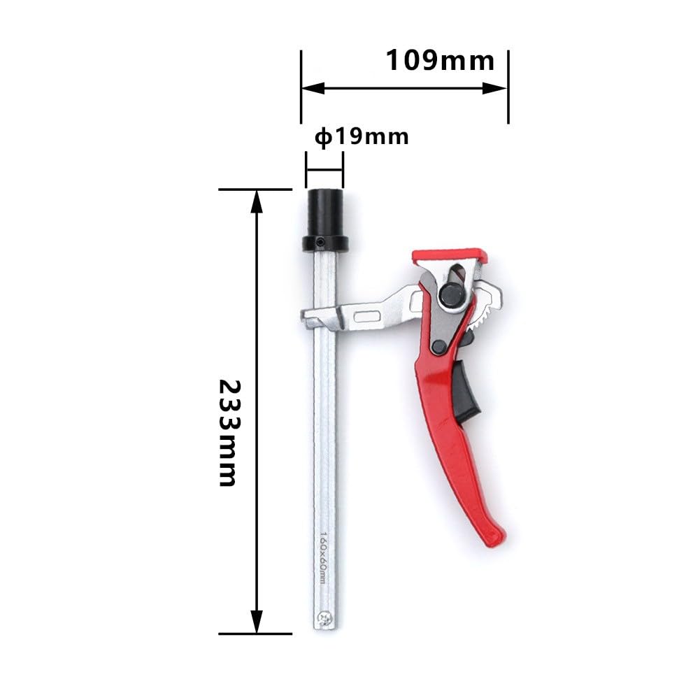 FABULETTA Para tensor de mesa autoalineable para carpintería con mecanismo de trinquete, placa de presión rápida y alimentador – Accesorios mecánicos