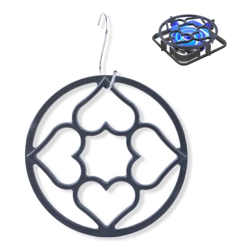 Comparison: Best Pots And Pans For Gas Range 11 Cast Iron Gas Ring Reducer, NISPOTDOR Non Slip Wok Support Ring Stand Rack for Gas Stove Espresso Maker, Coffee Moka Pot, Cast Iron Trivet for Hot Pans 7.48inch