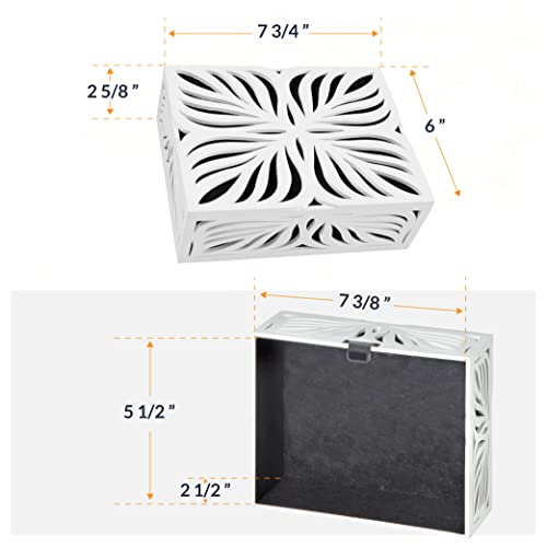 Couverture de carillon de maison blanc CHIMECOVER4 pour une décoration de couloir épurée