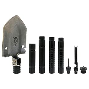 Folding Shovel Survival Multitool for Camping Outdoors Shovel 4 Body Screwdriver Knife Saw Whistle Starter Can Opener Glass Shatterer all in one tool