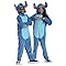 Disney Stitch Costume for Kids, Official Lilo and Stitch Hooded Jumpsuit Outfit, Child Size (7-8)