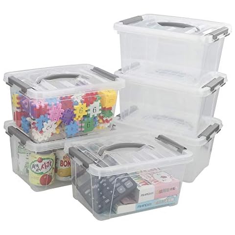 Mayish 6 L Cajas de Almacenamiento con Tapa de plástico Cover