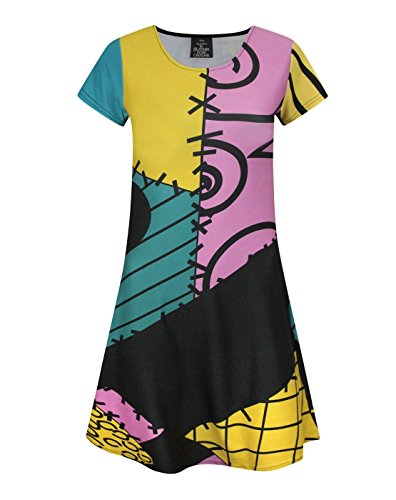 Nightmare Before Christmas Sally Costume Girl's, Multicolor, Size 7-8 Years