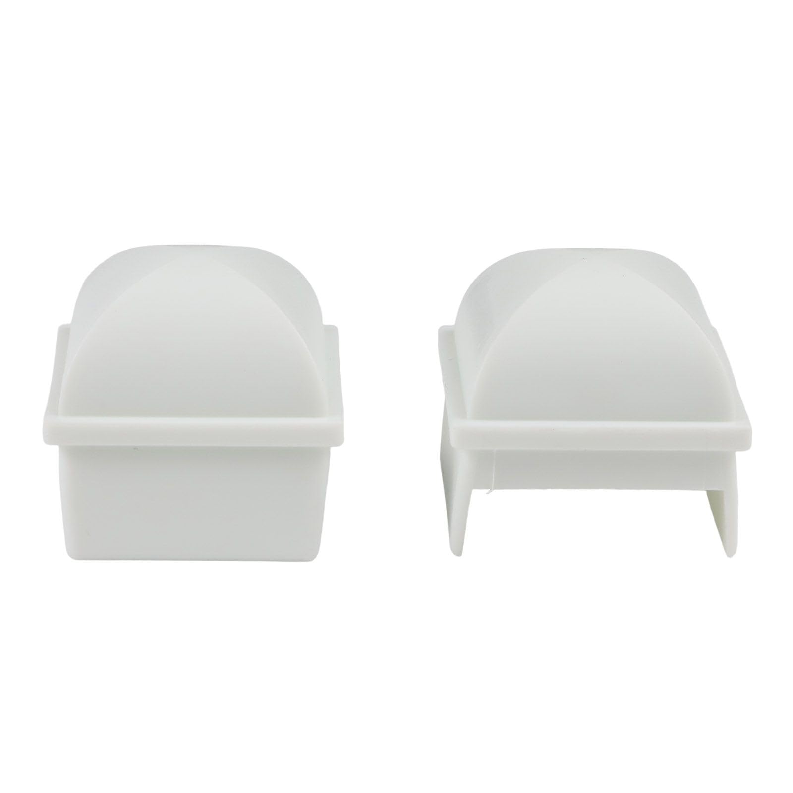Pali bianchi per recinzione per piscina da 3,8 cm quadrati cavi in polipropilene compatibili con JW Esther Will, confezione da 6 12 24 36 48
