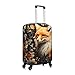 Art Fox Flower Travel Luggage Cover for Suitcase Anti-Scratch Fashion Suitcase Protector Washable Elastic Baggage Covers Fits 29-32 Inch Luggage for Travel Beach Holiday