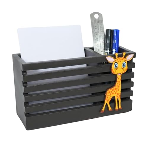 Image of Decorative Embossed Design Pencil and Pen Stand | Desk Organizer for Stationery Storage | Suitable for Office Desk, Study Table, Home and Workspace Use (Design 12)