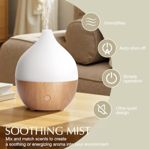 SALKING 100ml Aroma Diffuser Ätherische Öle Diffusor RGB Raumduft – Ansicht 4