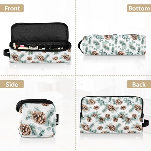 Bolsa de viaje resistente al calor para herramientas de cabello Branches Eucalyptus Marble, organizador portátil para planchas, rizadores y accesorios de cuidado capilar miniatura 5
