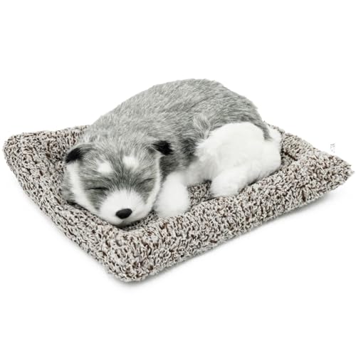 topsense 犬 猫 ぬいぐるみ 消臭炭入り リアル インテリア 内装 アニマル Aタイプ 置物 消臭剤 空気清浄 除湿 装飾誕プレ 動物 誕生日 ふわふわ質感 愛犬家 お昼寝風