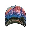 JGHHOUN Grand Teton National Park Print Unisex Baseball Cap Adjustable Summer Hat Breathable for Outdoor Sports Travel Black #1