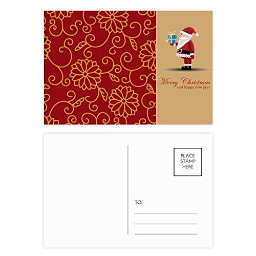 Cartes postales chinoises style japonais Père Noël pour vœux et décoration de table
