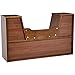 Amazon Basics Kids 4-Cube Bookcase With Reading Nook and 6 Shelves for Storage, Espresso, 11.8