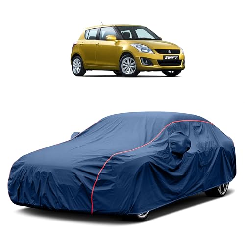 Image of Heavy-Duty Car Cover for Compatible with Maruti Swift (2005 to 2025 All Models) Deluxe Car Protection Cover ? Waterproof & UV-Resistant All-Season Exterior Protection