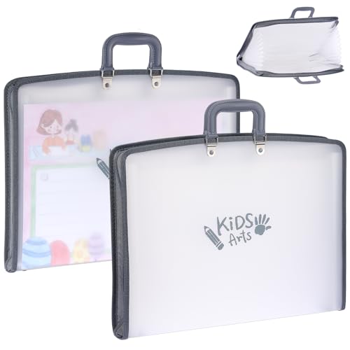 Porte-documents d'œuvres d'art 48,9x35,6 cm BTSKY avec soufflet accordéon et zip