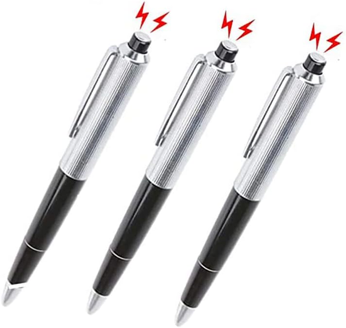 Cooplay 2pcs Shocking Pen Fun Toy Joke to Friend Electric Shock Pencil Trick Prank Gag Gadget for Fool's Day