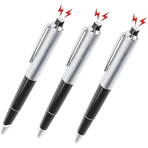 Cooplay 3pcs Shocking Pen Fun Toy Joke to Friend Electric Shock Pencil Trick Prank Gag Gadget for Fool's Day Cover