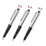 Cooplay 3pcs Shocking Adult Prank Prop Joke to Friends Electric Shock Pen Shape Trick Gag Gadget Funny for Fool's Day Halloween