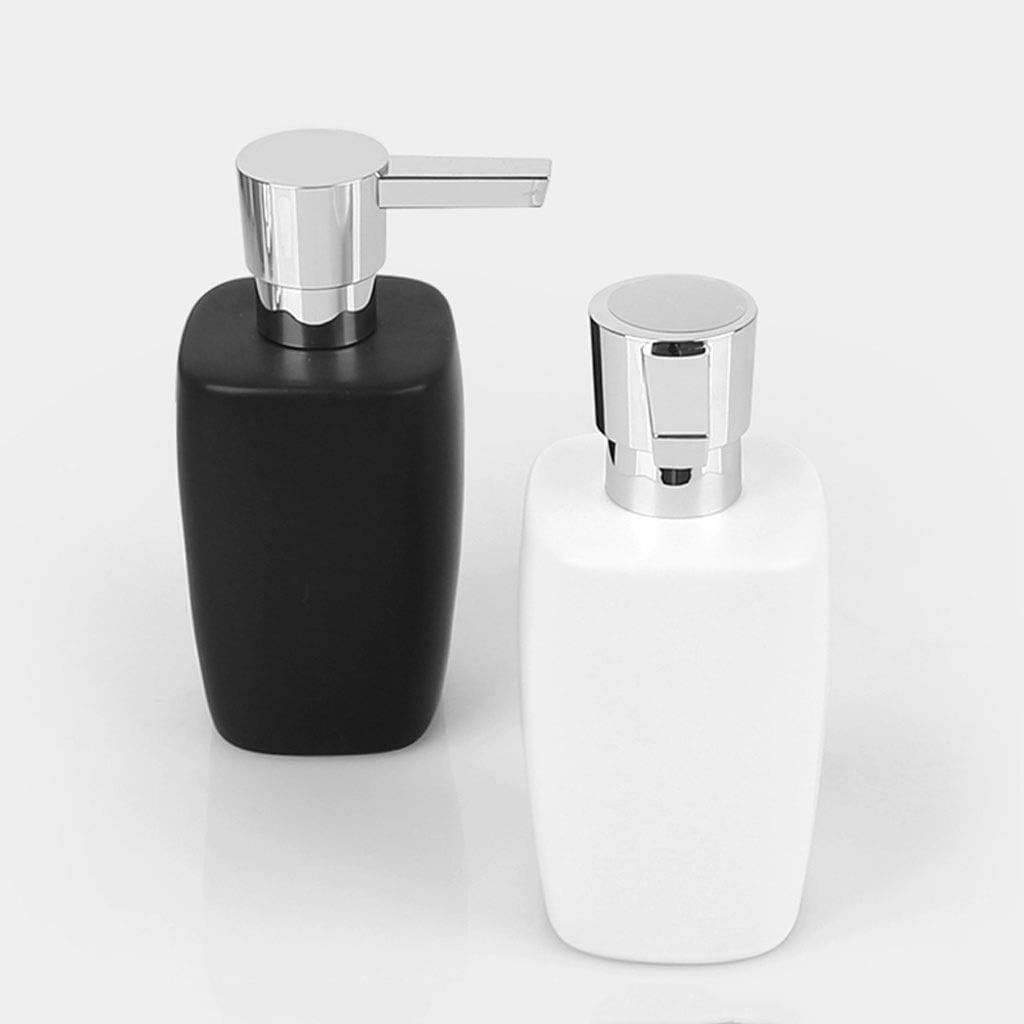 Ceramic Liquid Soap and Lotion Dispenser Pump for Kitchen, Bathroom Countertop Sink(E)
