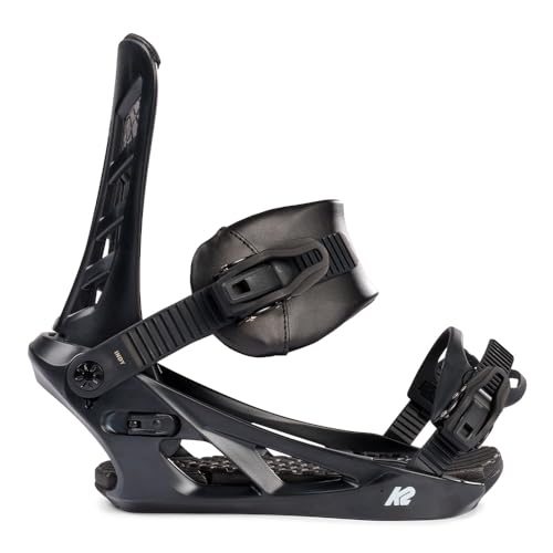 K2 Indy Mens Snowboard Bindings, Black, M