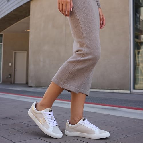 Image of VINTAGE HAVANA Grande Women's Fashion Sneakers | Star Tennis Shoes Womens | Low Top Slip On | Walking Comfortable Casual