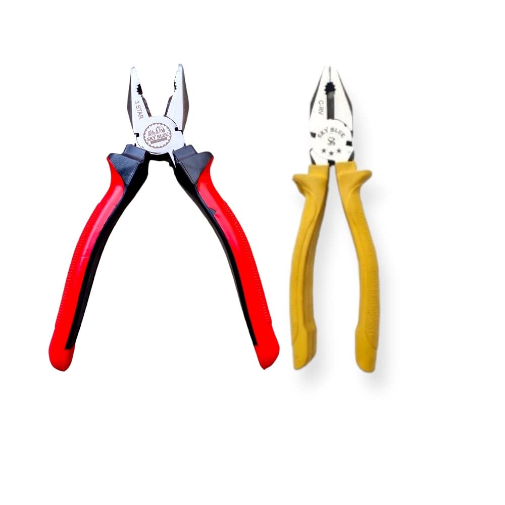 Sky Blue Combination Hand Tool's Multipurpose Professional Home & Office Used Tool's Kit (2 Piece) SBE544