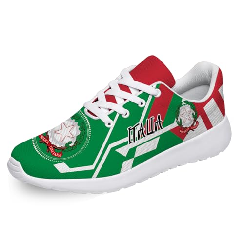 Women's Men's Italy Flag Shoes Running Tennis Walking Shoes Fashion Sneakers Gifts for Mom Dad