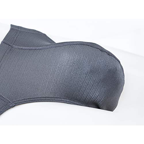 Zonbailon Men's G String Thongs Sexy Underwear Big And Tall Ice Silk Low Rise Bulge Pouch Male T-Back Briefs 2Xl 2X Xxl Size 44-46 Grey #TOP3