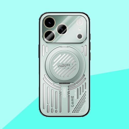 COQUE Funda para Apple iPhone 17 Pro,Soporte de Anillo Giratorio 360°, Diseño Elegante en TPU Agujereado, Apple iPhone 17 Pro(Figura 3)