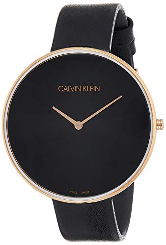 Preisvergleich Produktbild Calvin Klein Damen Analog Quarz Uhr mit Leder Armband K8Y236C1