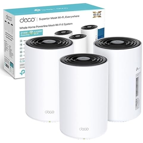 TP-Link Deco PX50 AX3000 + G1500 Whole Home Powerline Mesh Wi-Fi 6 System Cover