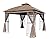 Canopy Top for Garden Treasures 10 ft x 10 ft Brown Metal Square Semi- Gazebo Model #L-GZ038PST-F (Tan) (Fabric TOP ONLY)