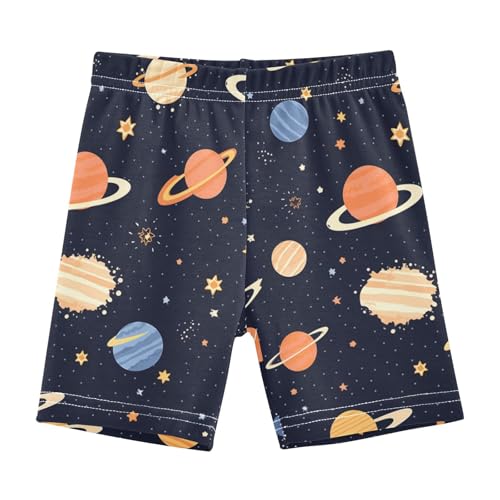 Girls Bike Shorts Super Soft Athletic Cartwheel Biker Dance Shorts for Girls 4-10 Years