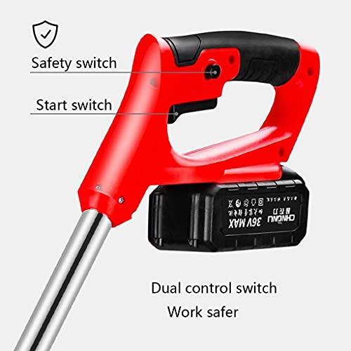 Accu grasmaaier en trimmer-lichtgewicht telescopische grasmaaier met een maaibreedte van 15 cm, inclusief accu en oplader - Afbeelding 5