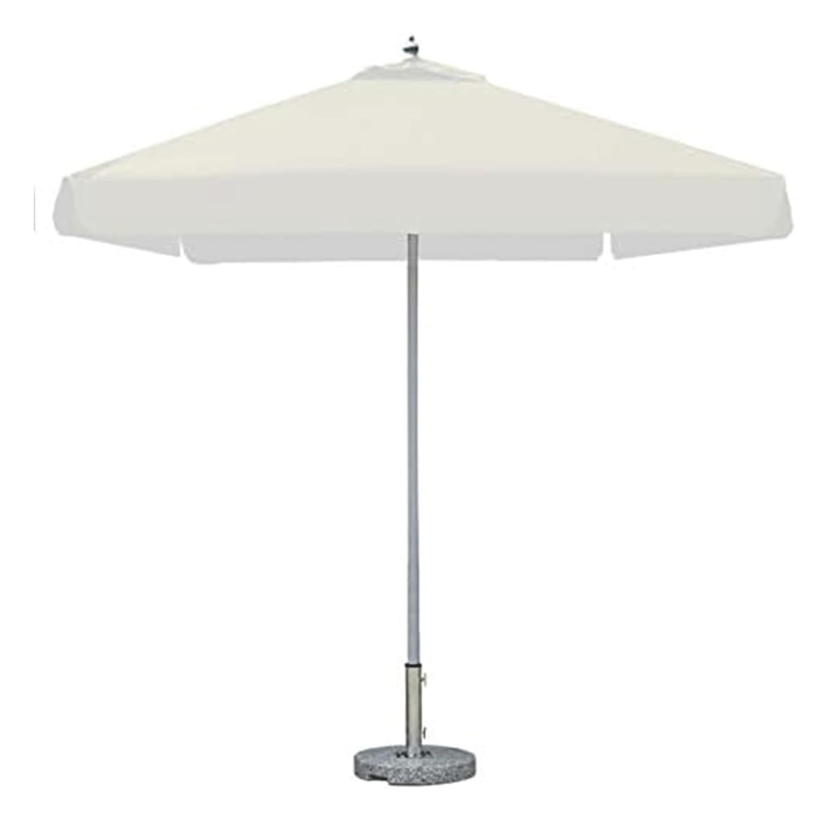 Parasole Tkaninowy Parasol Ogrodowy Z Marmurową Podstawą Prostokątne Patio Aluminiowy Słup Parasol Plażowy Lub Taras Ogrodowy Parasol Ogrodowy(White,200 * 200CM)