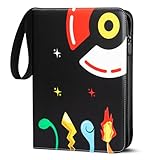 Sammelalbum für Pokemon Karten, 50 Seiten 400 Taschen Sammelkarten Album, Tragbar Wasserdicht PU Karten Halter Heft Ordner Buch, Sammelkartenalben für Sammler wb4