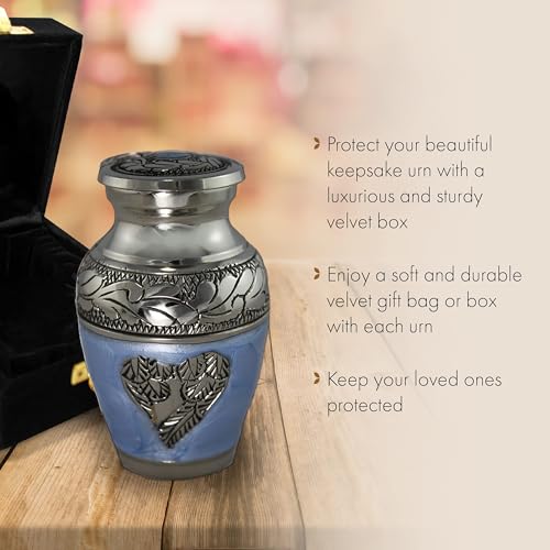 Image of Angel Blue Cremation Urns for Human Ashes Adult Male Urns for Ashes