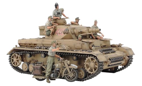 TAMIYA 25208 1:35 Dt. PzKpfw.IV AUSF.F m. Krad DAK – Modélisme, kit de construction en...