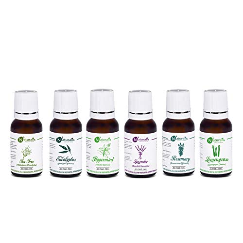 Naturalis 15ml Essential Oil Gift Pack Of 6 for Multipurpose (Tea...
